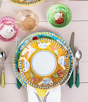 VIETRI Campagna Mucca Cow Print Dinner Plate