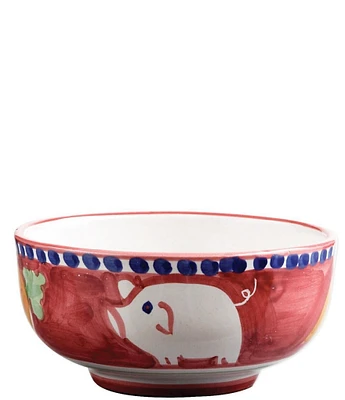 VIETRI Campagna Porco Pig Print Cereal Bowl