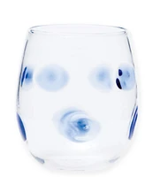 VIETRI Drop Stemless Wine Glass