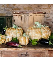 VIETRI Festive Fall Medium Covered Pumpkin DIsh