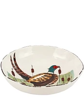 VIETRI Festive Fall Wildlife Pheasant Pasta Bowl