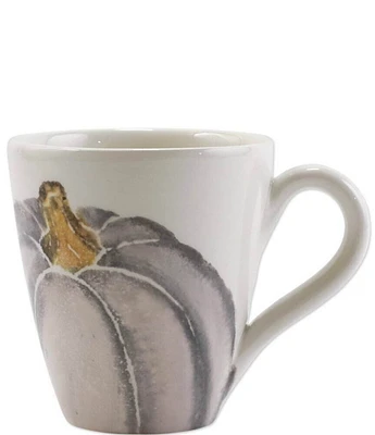 VIETRI Harvest Pumpkins Gray Medium Pumpkin Mug