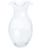 VIETRI Hibiscus Glass Vertical Fluted Vase