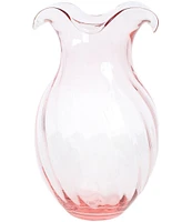 VIETRI Hibiscus Glass Vertical Fluted Vase