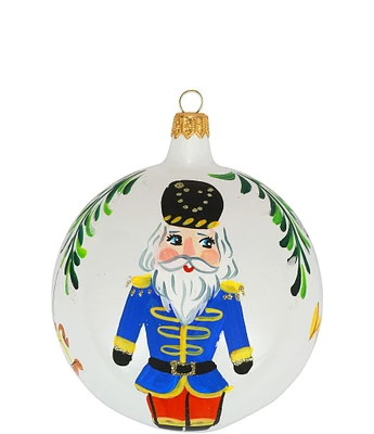 VIETRI Holiday Blue Nutcracker Ornament