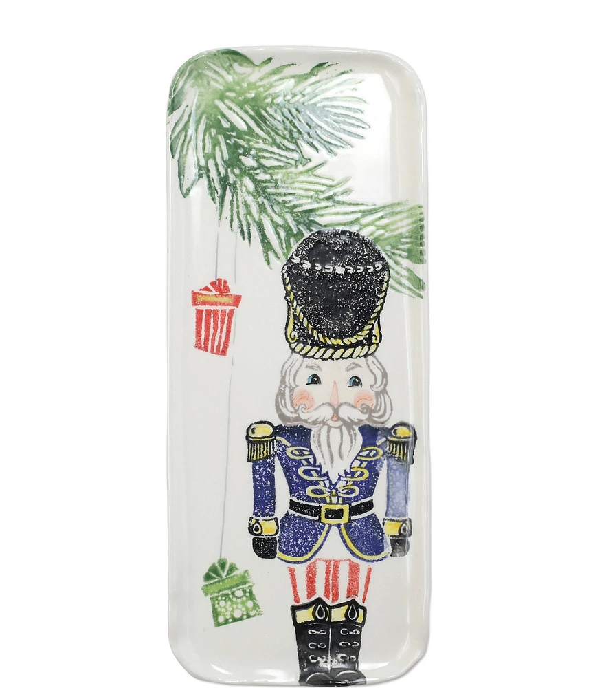 VIETRI Holiday Nutcracker Narrow Rectangular Platter