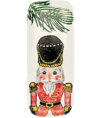 VIETRI Holiday Nutcrackers Collection Narrow Rectangular Tray