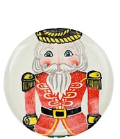 Vietri Holiday Nutcrackers Dinner Plate