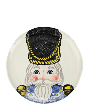 Vietri Holiday Nutcrackers Dinner Plate