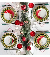 VIETRI Holiday Old St Nick Assorted Dinner Plates, Set of 4