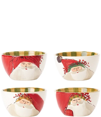 VIETRI Holiday Old St. Nicks Assorted Cereal Bowls