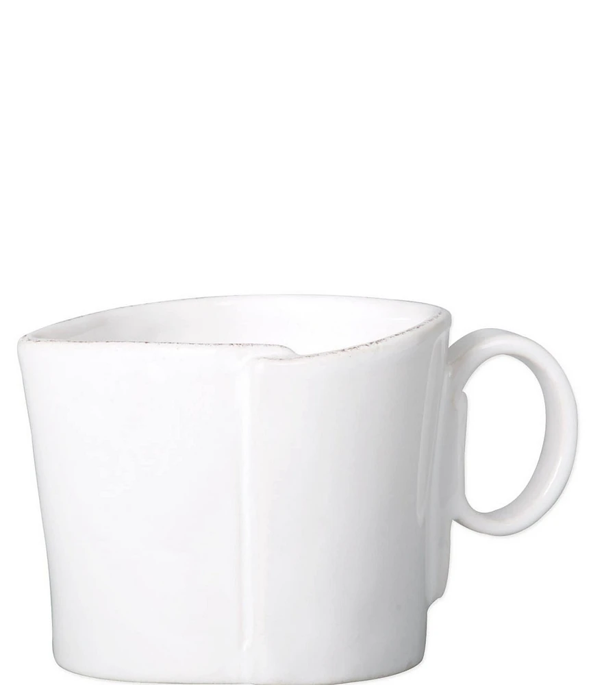 VIETRI Lastra Collection White Creamer