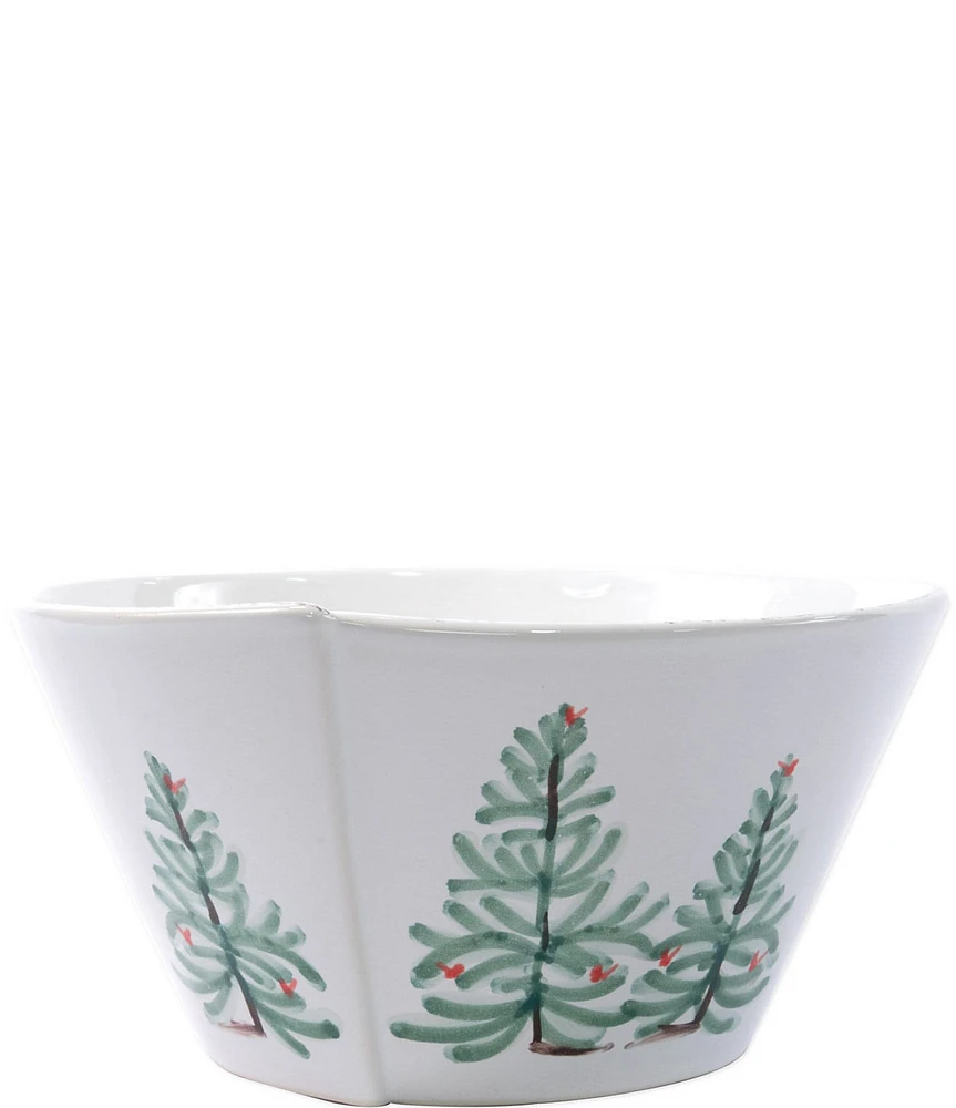 VIETRI Lastra Holiday Stacking Serving Bowl