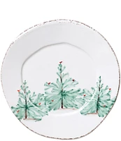 VIETRI Lastra Holiday Christmas Tree Salad Plate