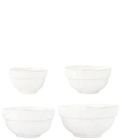 VIETRI Lastra White Assorted Prepping Bowls - Set of 4