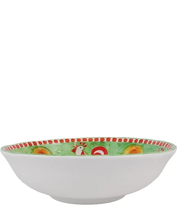 VIETRI Melamine Campagna Chicken Gallina Print Large Serving Bowl