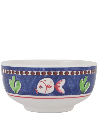 VIETRI Melamine Campagna Pesce Fish Print Cereal Bowl