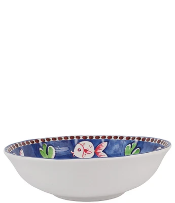 VIETRI Melamine Campagna Pesce Fish Print Large Serving Bowl