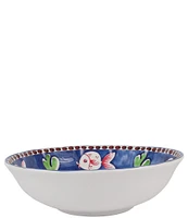 VIETRI Melamine Campagna Pesce Fish Print Large Serving Bowl