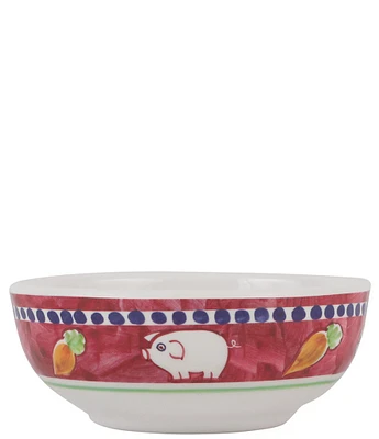 VIETRI Melamine Campagna Porco Pig Print Olive Oil Bowl