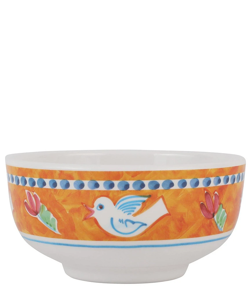 VIETRI Melamine Campagna Uccello Bird Print Cereal Bowl