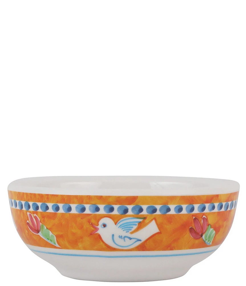 VIETRI Melamine Campagna Uccello Bird Print Olive Oil Bowl