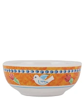 VIETRI Melamine Campagna Uccello Bird Print Olive Oil Bowl