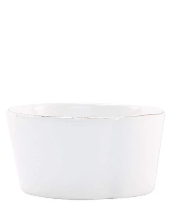 VIETRI Melamine Lastra White Condiment Bowl