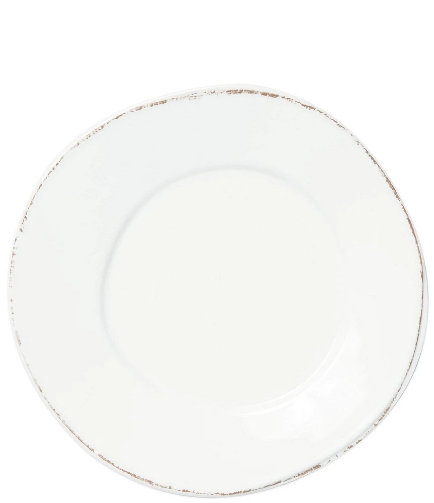 VIETRI Melamine Lastra White Dinner Plate