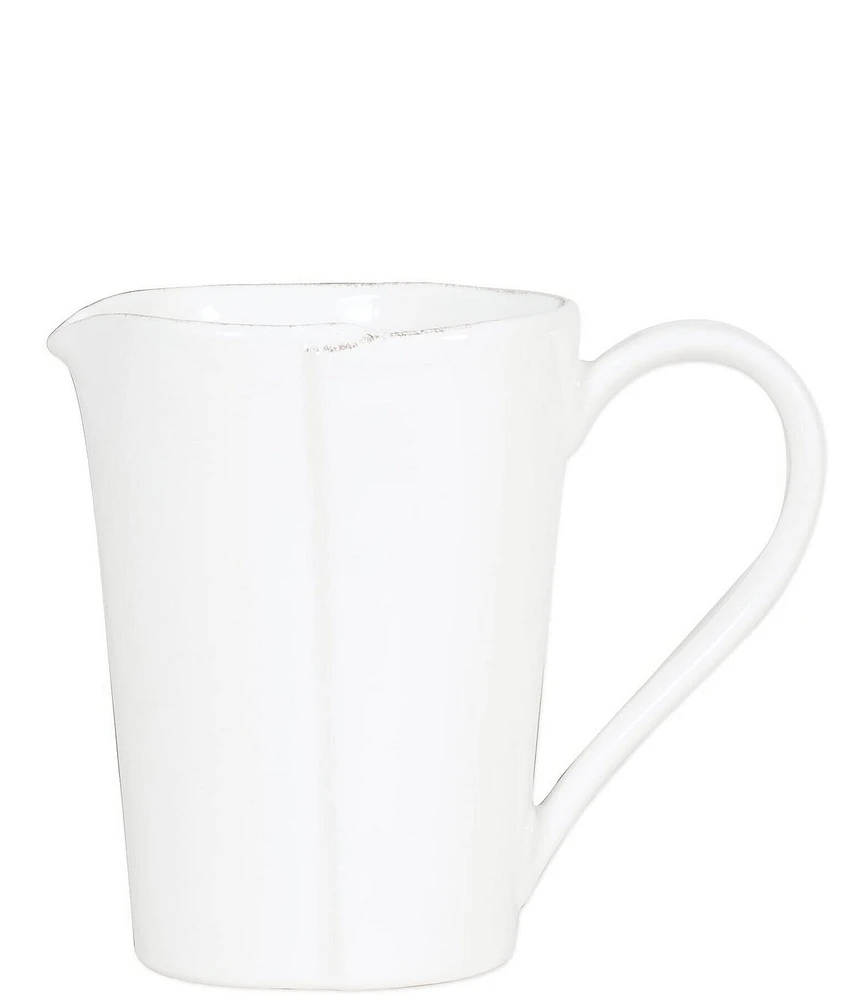 VIETRI Melamine Lastra White Pitcher