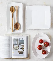 VIETRI Melamine Lastra White Rectangular Platter