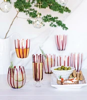 VIETRI Nuovo Stripe Champagne Glass