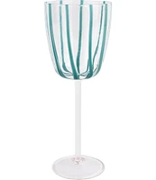 VIETRI Nuovo Stripe Wine Glass