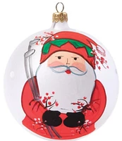 VIETRI Old St. Nick Hand-Painted Golfing Ornament