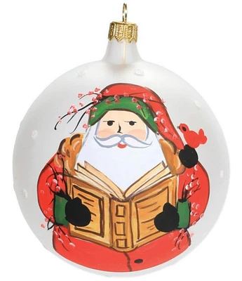 VIETRI Old St. Nick Reading Ornament