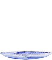 VIETRI Onda Glass Cobalt Long Oval Bowl