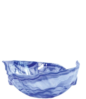 VIETRI Onda Glass Cobalt Round Bowl