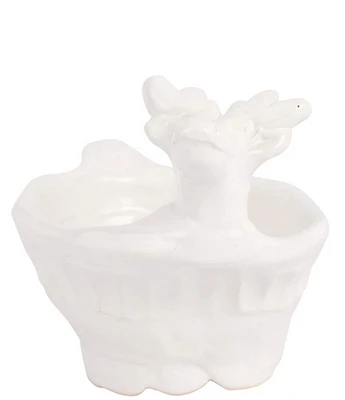 VIETRI Pietra Natale Figural Deer Condiment Bowl