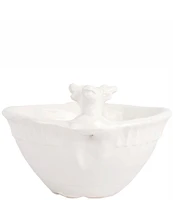 VIETRI Pietra Natale Figural Deer Deep Bowl