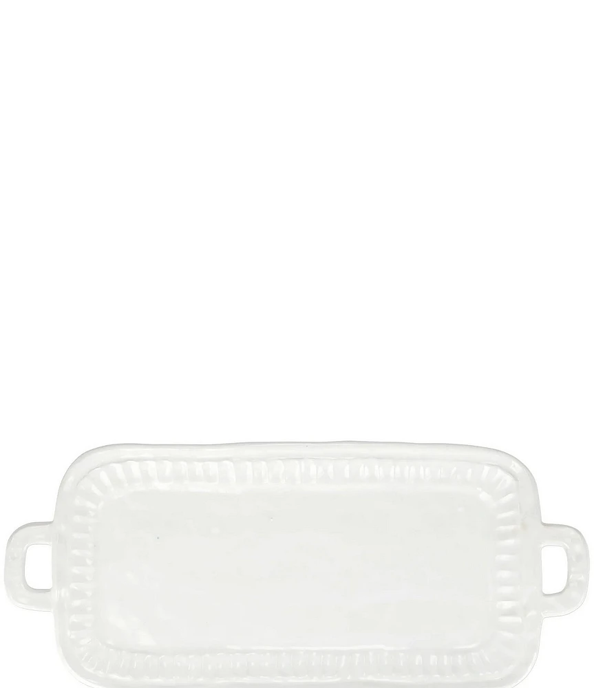 VIETRI Pietra Serena Handled Rectangular Platter