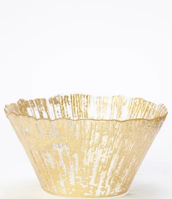 VIETRI Rufolo Glass Gold Small Deep Bowl