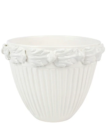 VIETRI Rustic Garden Acanthus Leaf Planter/Cachepot