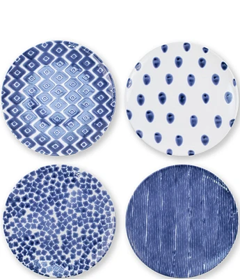 VIETRI Santorini Assorted Dinner Plates Set of 4