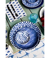 VIETRI Santorini Dot Small Rectangular Platter