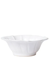 VIETRI Sinc Incanto Stone White Ruffle Cereal Bowl