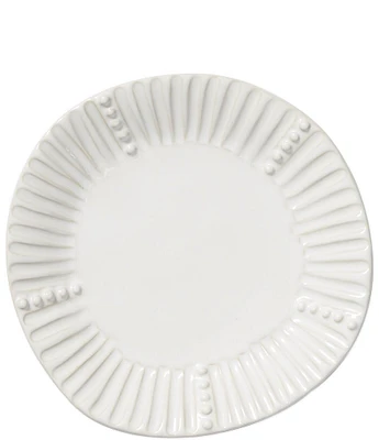 VIETRI Sinc Incanto Stone White Stripe Salad Plate