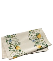VIETRI Tavola Lemons with Blue Flowers Runner