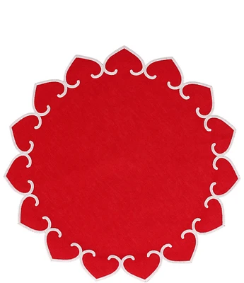 VIETRI Tessuti Round Placemats with White Stitching