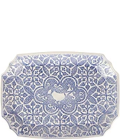 VIETRI Uccello Blu Rectangular Platter