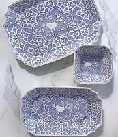 VIETRI Uccello Blu Rectangular Platter